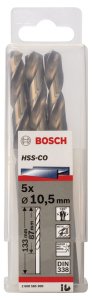Bosch HSS-Co 10,5*133 mm 5'li Paket