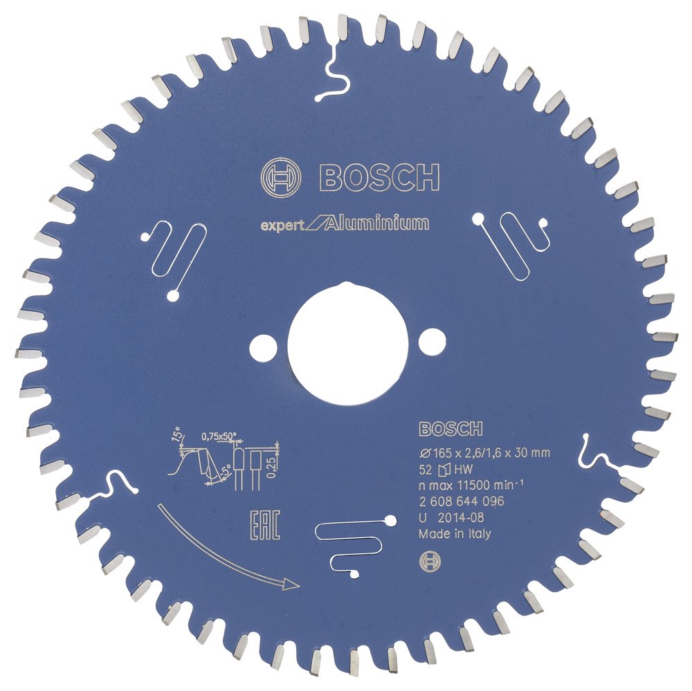 Bosch Expert for Aluminium 165*30 mm 52 Diş