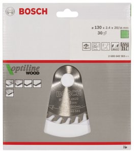 Bosch Optiline Wood 130*20/16 mm 30 Diş