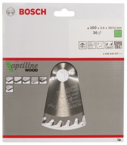 Bosch Optiline Wood 160*20/16 mm 36 Diş