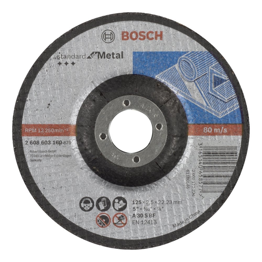 Bosch 125*2,5 mm Standard for Metal Bombeli