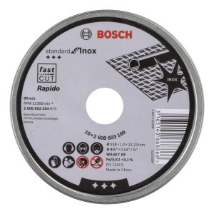 Bosch 115*1,0mm Standard for Inox Rapido 10'lu