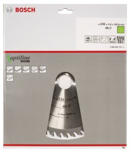 Bosch Optiline Wood 235*30/25 48 Diş