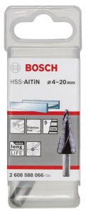 Bosch HSS-AlTiN 9 kademeli Matkap Ucu 4-20 mm