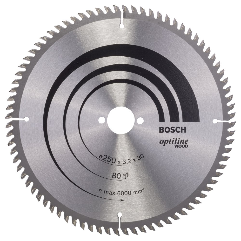 Bosch Optiline Wood 250*30 mm 80 Diş