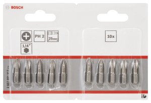 Bosch ExtraHard PH2*25 mm 10'lu