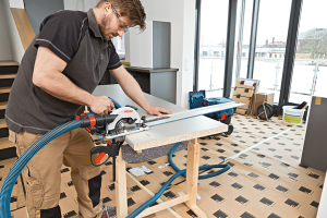 Bosch Professional GKS 18 V-57 G 2,6 Ah Çift Akülü Daire Testere - L-boxx Çantalı