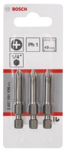Bosch ExtraHard PH1*49 mm 3'lü