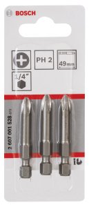 Bosch ExtraHard PH2*49 mm 3'lü