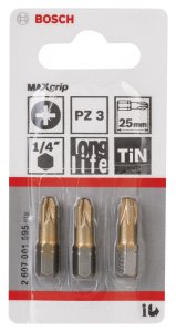 Bosch MaxGrip PZ 3*25 mm 3'lü