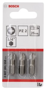 Bosch ExtraHard PZ 2*25 mm 3'lü
