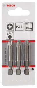 Bosch ExtraHard PZ 3*49 mm 3'lü