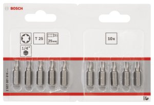 Bosch ExtraHard T25*25 mm 10'lu