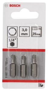 Bosch ExtraHard HEX3*25 mm 3'lü